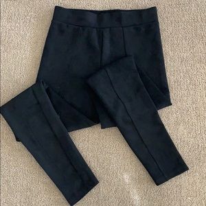 Suede-like Black F21 Leggings